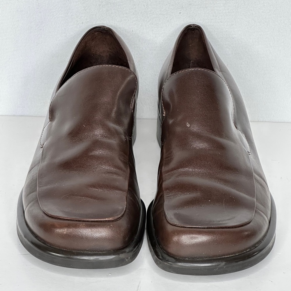Franco Sarto Brown Leather Loafers - Picture 6 of 8